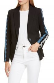 Veronica Beard Damari Lace Sleeve Dickey Jacket   Nordstrom at Nordstrom