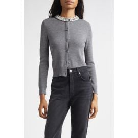 Veronica Beard Daro Embellished Collar Cardigan at Nordstrom
