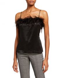 Veronica Beard Davis Cami w  Feathers at Neiman Marcus