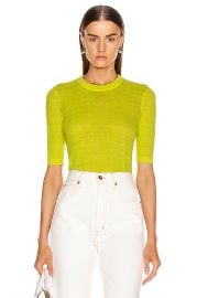 Veronica Beard Dean Sweater in Chartreuse   FWRD at Forward