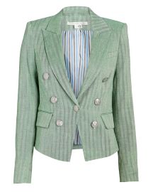 Veronica Beard Diego Linen Dickey Blazer at Intermix