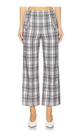 Veronica Beard Dova Pant In Ivory Navy at Revolve