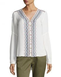 Veronica Beard Dream Blouse at Neiman Marcus