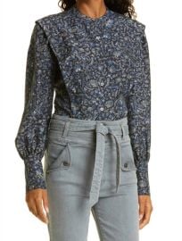 Veronica Beard Drela Print Silk Blouse In Black Multi Shop Premium Outlets at Shop Simon