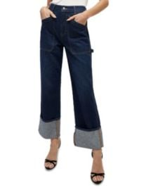Veronica Beard Dylan High Rise Cuffed Ankle Straight Jeans in Dark Oxford Bloomingdalex27s Women at Bloomingdales