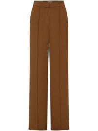 Veronica Beard Edia Matte Crepe Pant in Deep Ochre at Farfetch