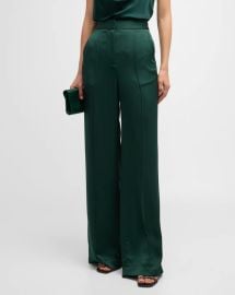 Veronica Beard Edia Pants in Pine at Neiman Marcus