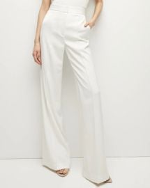 Veronica Beard Edia Wide Leg Pants in Ivory at Veronica Beard