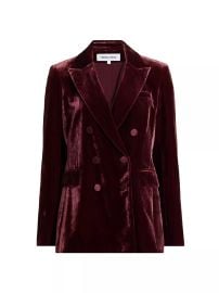 Veronica Beard Elliette Dickey Jacket in Wine at Saks Fifth Avenue