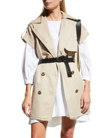 Veronica Beard Ensie Dickey Trench Vest at Neiman Marcus