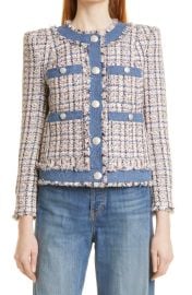 Veronica Beard Esten Cotton Blend Tweed Jacket at Nordstrom