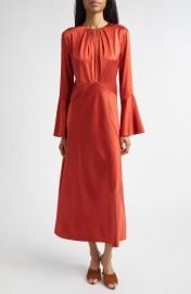 Veronica Beard Ezri Silk Blend Long Sleeve Dress at Nordstrom