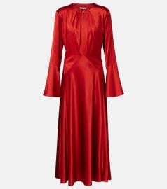 Veronica Beard Ezri Silk Blend Long Sleeve Dress at Mytheresa