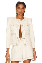 Veronica Beard Ferazia Jacket in Ecru at Revolve