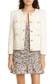 Veronica Beard Ferazia Stretch Cotton Jacket at Nordstrom