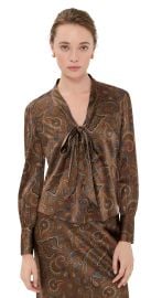 Veronica Beard Francine Blouse Walnut Multi 14 at Shopbop