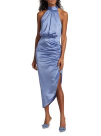 Veronica Beard Gabriella Ruched Silk Blend Dress at Saks Off 5th