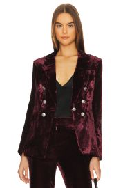 Veronica Beard Gaya Velvet Dickey Jacket at Revolve