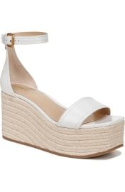 Veronica Beard Gianna Platform Wedge Sandal in Coconut at Nordstrom Rack