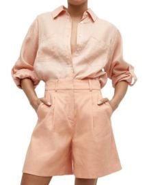 Veronica Beard Gil Linen Roll Tab Sleeve Shirt Bloomingdales at Bloomingdales