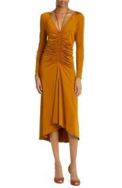 Veronica Beard Gilbert Ruched Long Sleeve Dress at Nordstrom