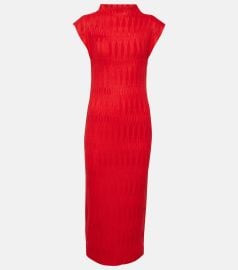 Veronica Beard Gramercy Pliss Midi Dress at Mytheresa