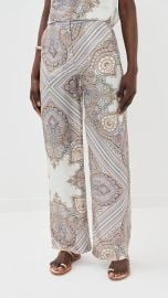 Veronica Beard Grigore Pants in Stone Khaki Multi at Shopbop