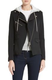 Veronica Beard Hadley Neoprene Moto Jacket at Nordstrom