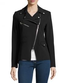 Veronica Beard Hadley Zip-Front Scuba Jacket at Neiman Marcus