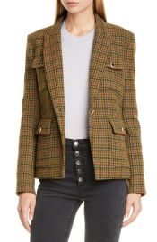 Veronica Beard Hamlin Plaid Wool Dickey Jacket at Nordstrom