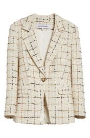 Veronica Beard Healy Check Tweed Dickey Jacket at Nordstrom
