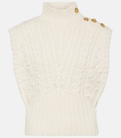 Veronica Beard Holton Cable Knit Vest at Mytheresa