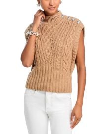 Veronica Beard Holton Wool Cable Knit Vest Bloomingdales at Bloomingdales