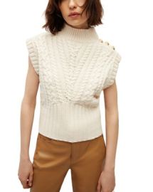 Veronica Beard Holton Wool Cable Sweater Bloomingdales at Bloomingdales