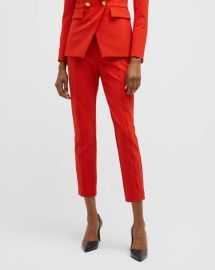 Veronica Beard Honolulu Pants in Flame Red at Neiman Marcus