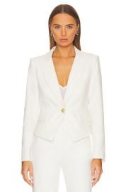 Veronica Beard Hosanna Dickey Jacket In White at Revolve