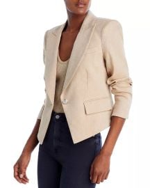 Veronica Beard Hosanna Dickey Short One Button Blazer Bloomingdales at Bloomingdales