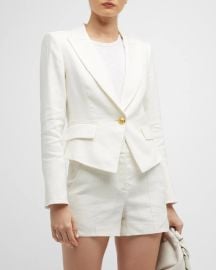 Veronica Beard Hosanna Linen Dickey Jacket at Neiman Marcus