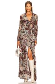 Veronica Beard Isra Mix Print Maxi Dress at Revolve