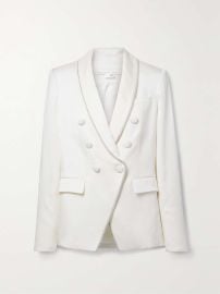 Veronica Beard Jagger Dickey crystal embellished satin crepe blazer at Net a Porter