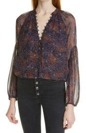 Veronica Beard Jayce Silk Blouse at Nordstrom