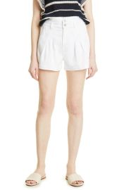 Veronica Beard Jaylen Pleated High Waist Shorts at Nordstrom