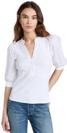 Veronica Beard Jean Coralee Top White 2XL at Shopbop