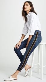 Veronica Beard Jean Debbie 10  034  Skinny Jeans with Tuxedo Stripe at Shopbop