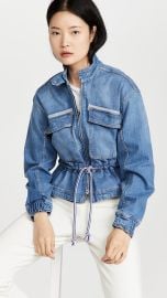 Veronica Beard Jean Roz Drawstring Peplum Jacket    New To Sale Up to 70 Off  Sale at Shopbop