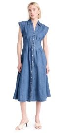 Veronica Beard Jean Ruben Midi Dress Cornflower 2 at Shopbop