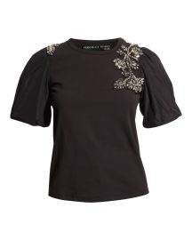 Veronica Beard Jeans Augusta Embellished Tee at Neiman Marcus