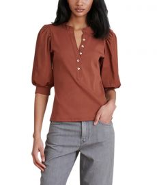 Veronica Beard Jeans Coralee Button-Front Top at Neiman Marcus