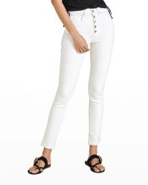 Veronica Beard Jeans Debbie High-Rise Skinny Jeans at Neiman Marcus