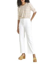 Veronica Beard Jeans Mason Striped Baseball Tee at Neiman Marcus